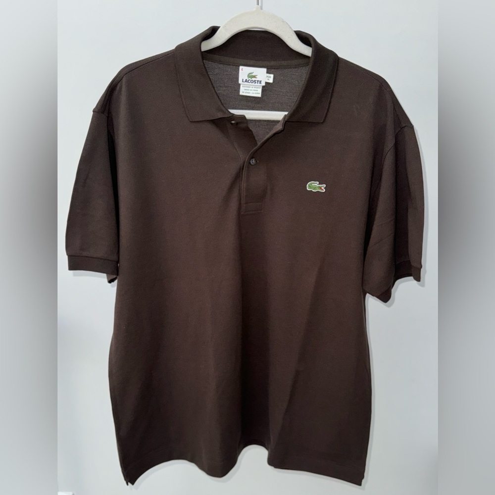 Lacoste Men’s Polo Shirt‎ in Chocolate Brown, Size XL
